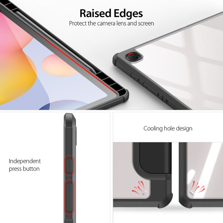 DUX DUCIS TOBY Series Antiskid PU Leather + PC + TPU Horizontal Flip Case with Holder & Pen Slot & Sleep / Wake-up Function