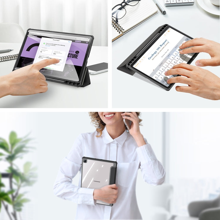 DUX DUCIS TOBY Series Antiskid PU Leather + PC + TPU Horizontal Flip Case with Holder & Pen Slot & Sleep / Wake-up Function