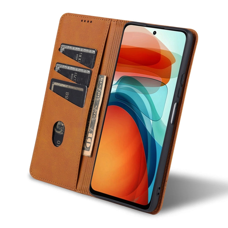 AZNS Magnetic Calf Texture Horizontal Flip Leather Case with Card Slots & Holder & Wallet