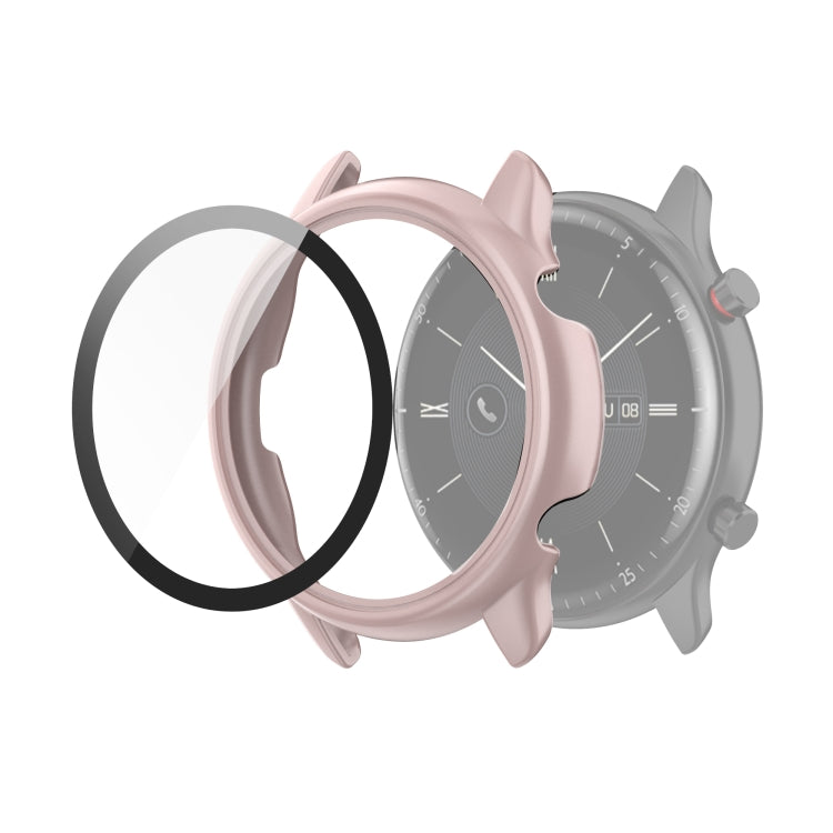 For Amazfit GTR 2 eSIM Tempered glass + PC Integrated Protective Case