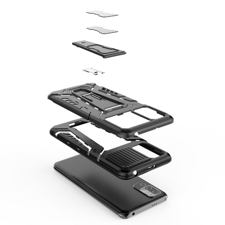 War Chariot Series Armor All-inclusive Shockproof PC + TPU Protective Case with Invisible Holder