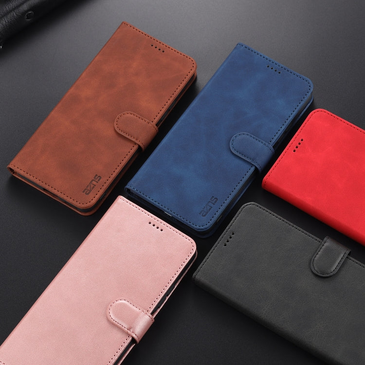 AZNS Skin Feel Calf Texture Horizontal Flip Leather Case with Card Slots & Holder & Wallet