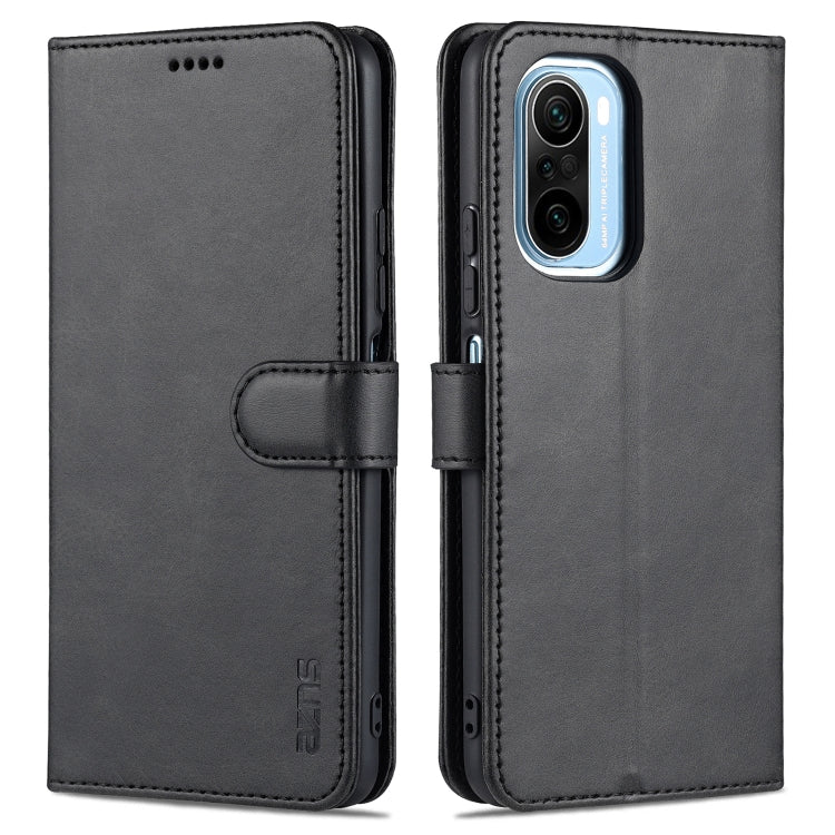 AZNS Skin Feel Calf Texture Horizontal Flip Leather Case with Card Slots & Holder & Wallet