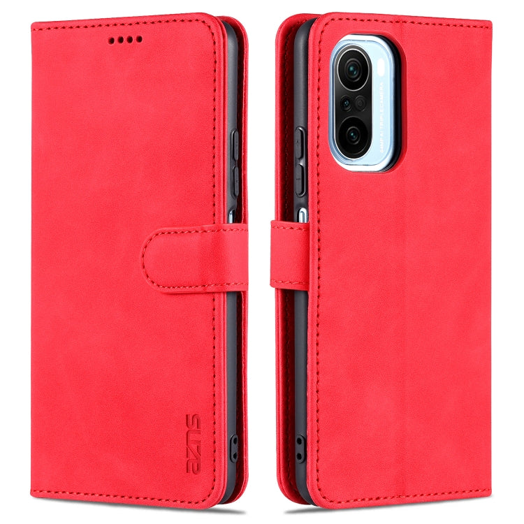 AZNS Skin Feel Calf Texture Horizontal Flip Leather Case with Card Slots & Holder & Wallet