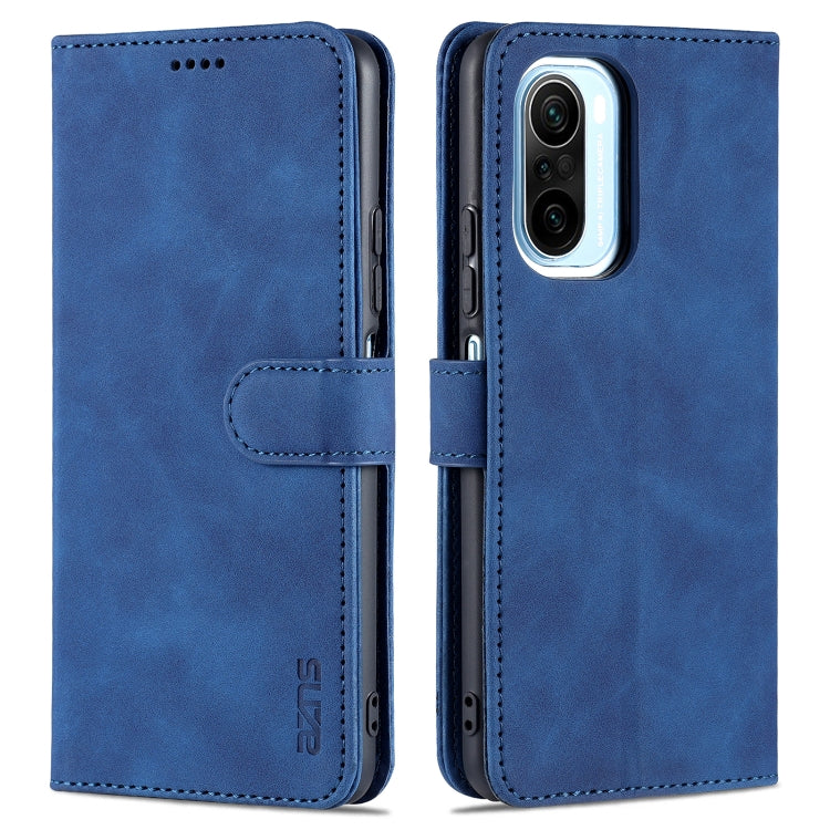 AZNS Skin Feel Calf Texture Horizontal Flip Leather Case with Card Slots & Holder & Wallet