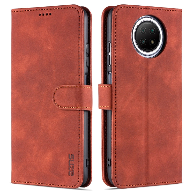 AZNS Skin Feel Calf Texture Horizontal Flip Leather Case with Card Slots & Holder & Wallet
