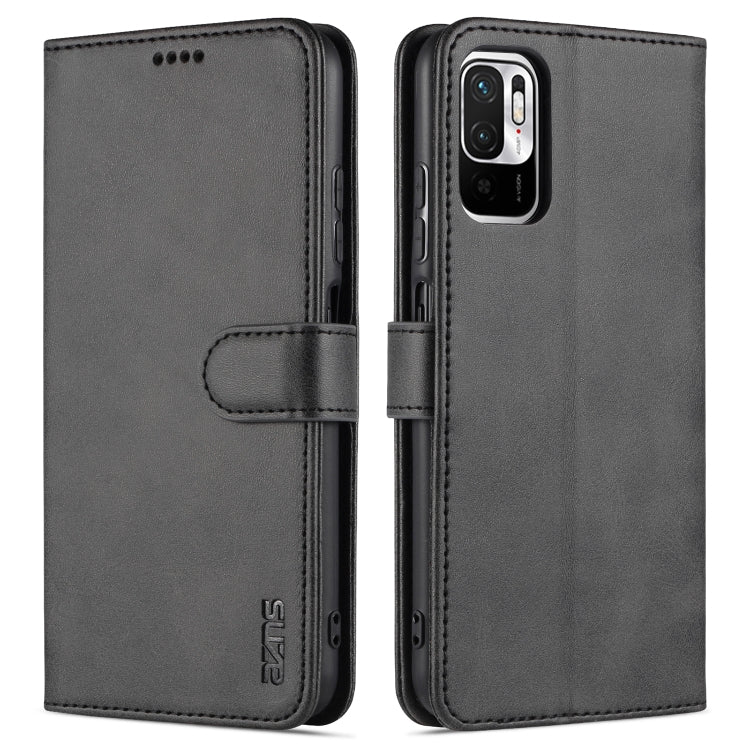 AZNS Skin Feel Calf Texture Horizontal Flip Leather Case with Card Slots & Holder & Wallet