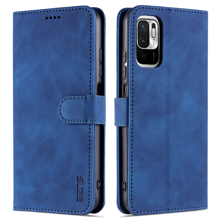 AZNS Skin Feel Calf Texture Horizontal Flip Leather Case with Card Slots & Holder & Wallet