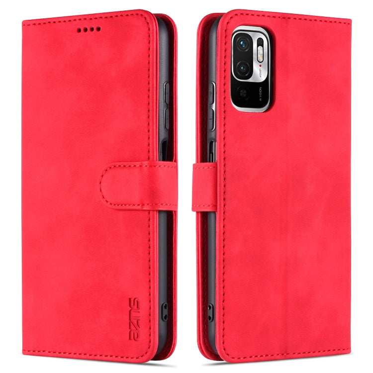 AZNS Skin Feel Calf Texture Horizontal Flip Leather Case with Card Slots & Holder & Wallet