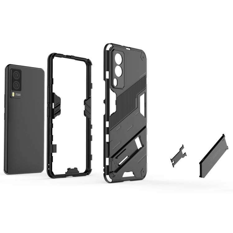 Punk Armor 2 in 1 PC + TPU Shockproof Case with Invisible Holder
