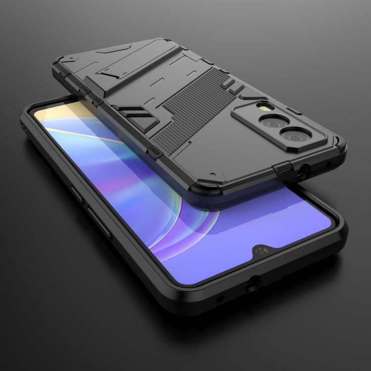 Punk Armor 2 in 1 PC + TPU Shockproof Case with Invisible Holder