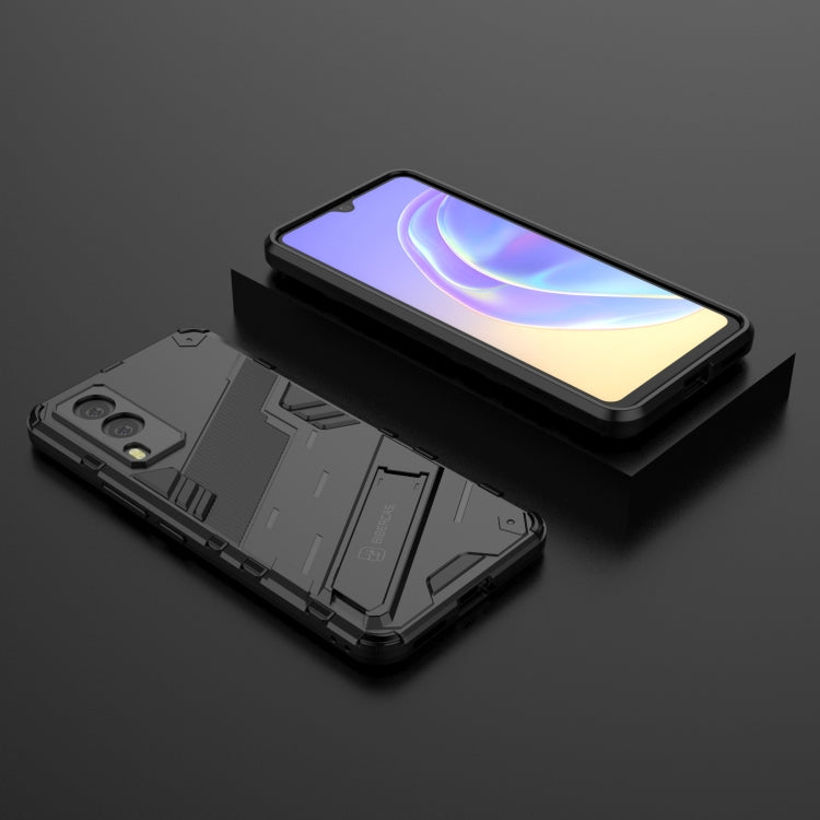 Punk Armor 2 in 1 PC + TPU Shockproof Case with Invisible Holder
