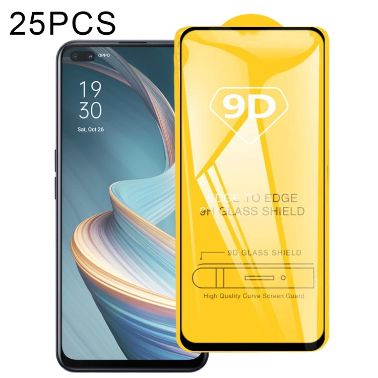 25 PCS 9D Full Glue Full Screen Tempered Glass Film
