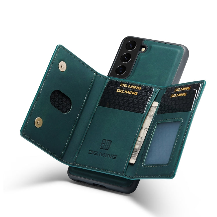 DG.MING M2 Series 3-Fold Multi Card Bag Back Cover Shockproof Case with Wallet & Holder Function