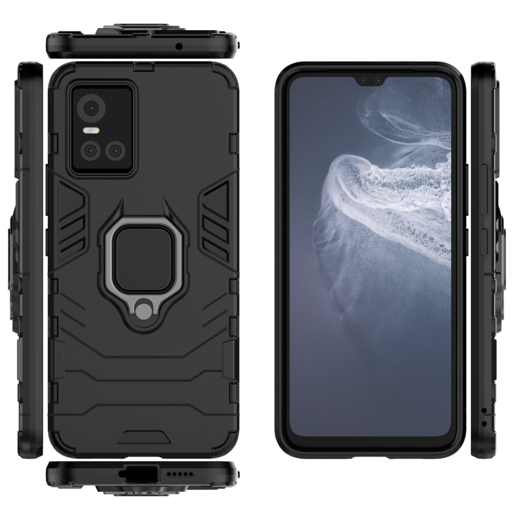 PC + TPU Shockproof Protective Case with Magnetic Ring Holder