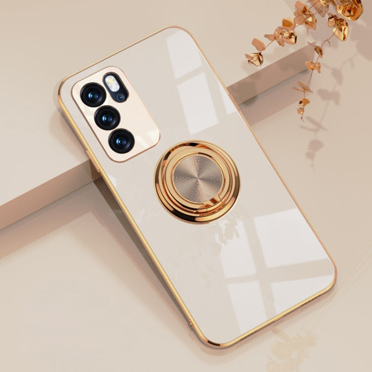 Electroplated Frame Silicone Shockproof Protective Case with Ring Holder