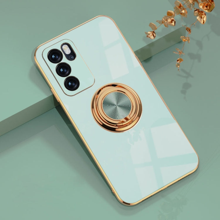 Electroplated Frame Silicone Shockproof Protective Case with Ring Holder