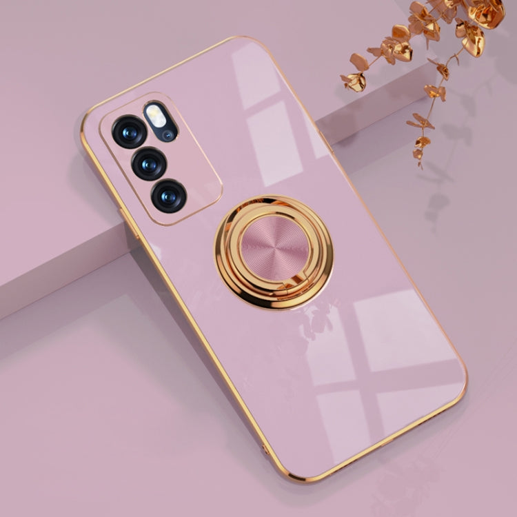 Electroplated Frame Silicone Shockproof Protective Case with Ring Holder