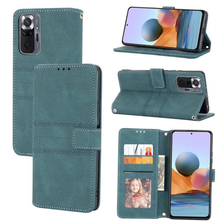 Embossed Striped Magnetic Buckle PU + TPU Horizontal Flip Leather Case with Holder & Card Slot & Wallet & Photo Frame & Sling