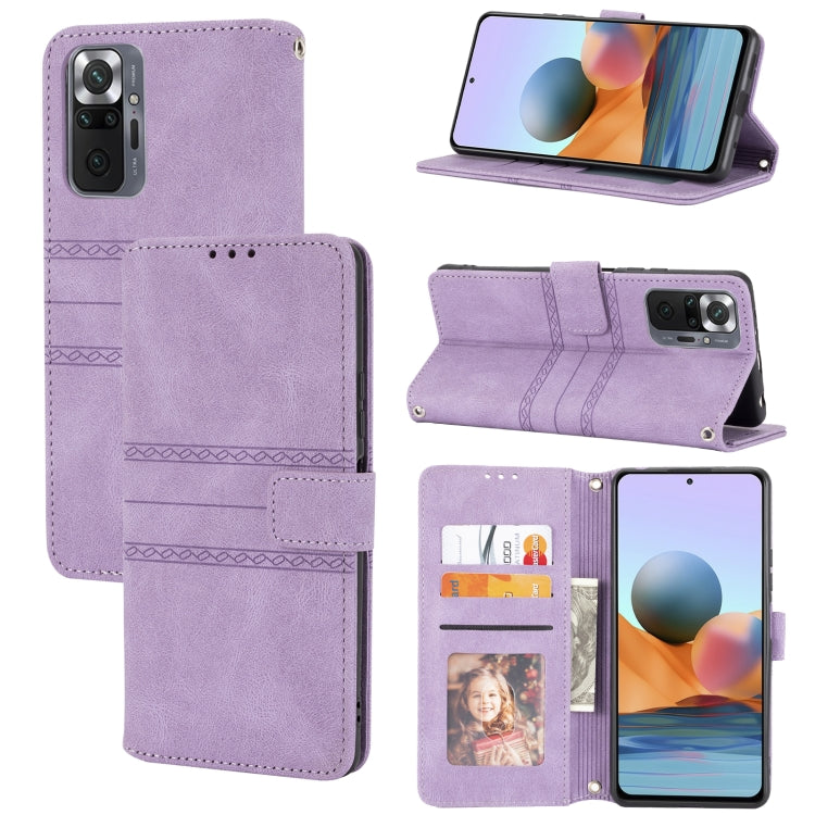 Embossed Striped Magnetic Buckle PU + TPU Horizontal Flip Leather Case with Holder & Card Slot & Wallet & Photo Frame & Sling