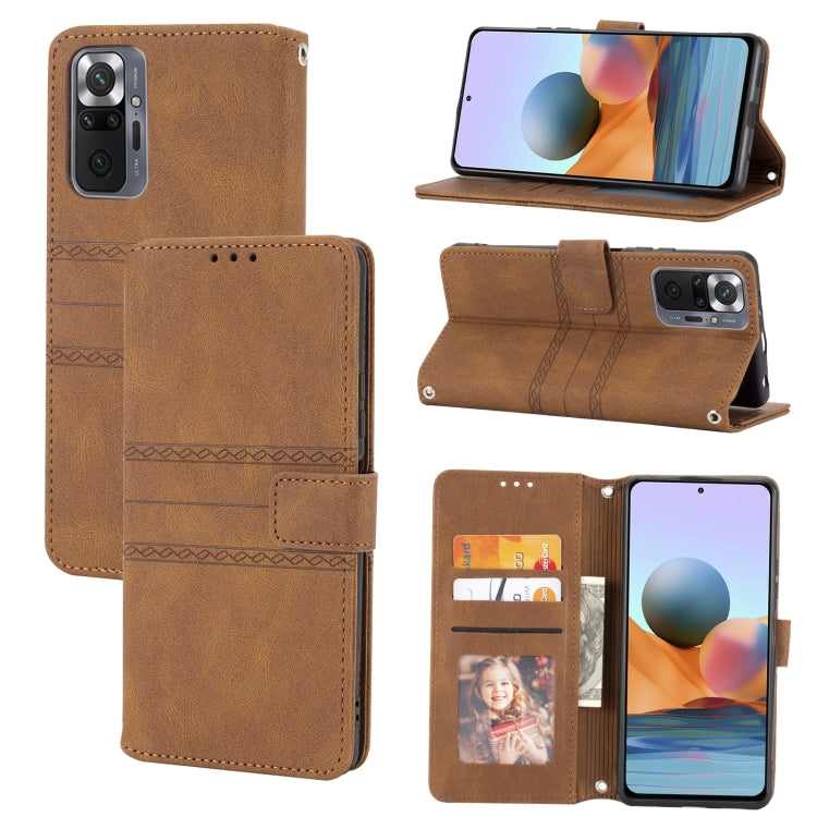 Embossed Striped Magnetic Buckle PU + TPU Horizontal Flip Leather Case with Holder & Card Slot & Wallet & Photo Frame & Sling