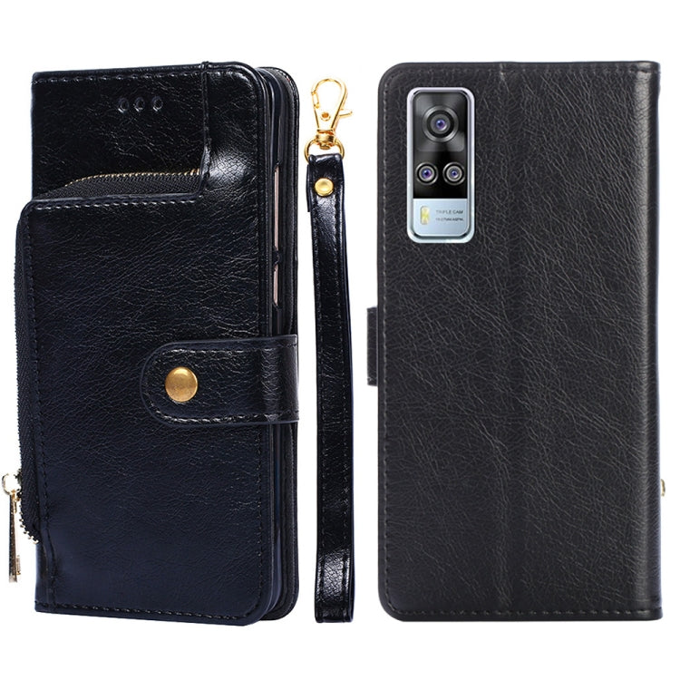 Zipper Bag PU + TPU Horizontal Flip Leather Case with Holder & Card Slot & Wallet & Lanyard