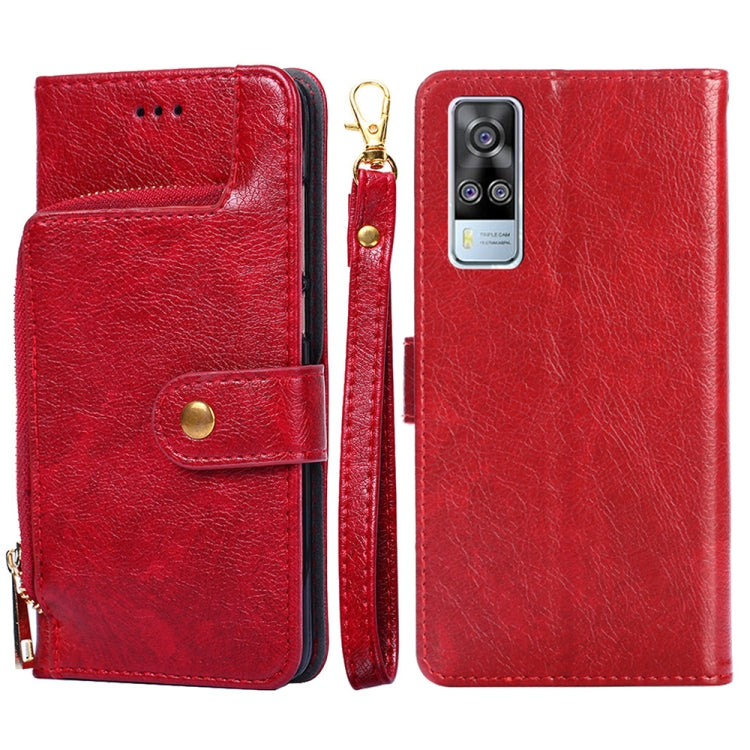 Zipper Bag PU + TPU Horizontal Flip Leather Case with Holder & Card Slot & Wallet & Lanyard