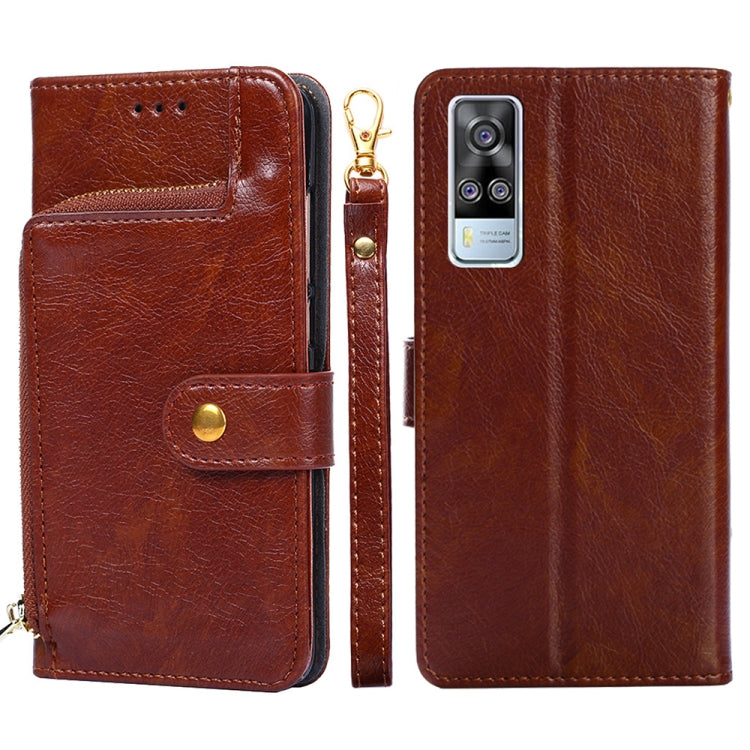 Zipper Bag PU + TPU Horizontal Flip Leather Case with Holder & Card Slot & Wallet & Lanyard