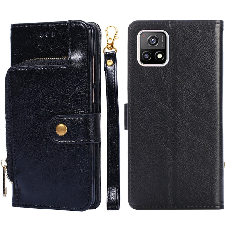 Zipper Bag PU + TPU Horizontal Flip Leather Case with Holder & Card Slot & Wallet & Lanyard
