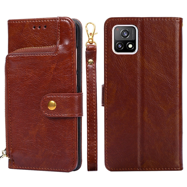 Zipper Bag PU + TPU Horizontal Flip Leather Case with Holder & Card Slot & Wallet & Lanyard