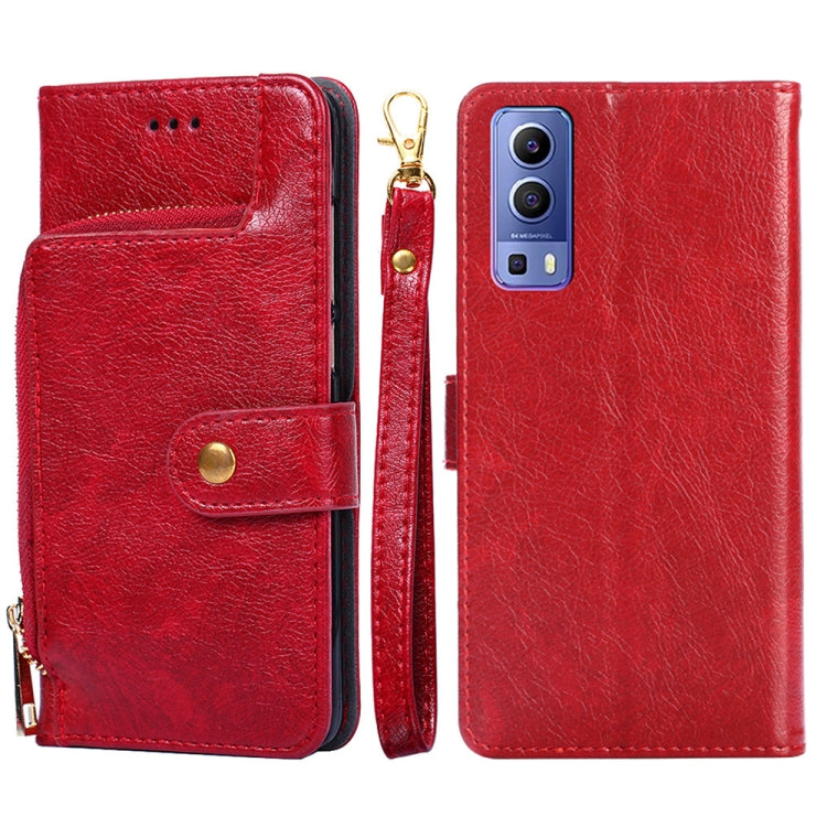 Zipper Bag PU + TPU Horizontal Flip Leather Case with Holder & Card Slot & Wallet & Lanyard