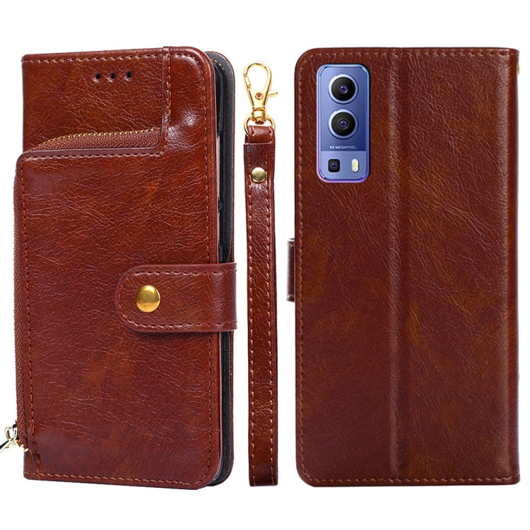 Zipper Bag PU + TPU Horizontal Flip Leather Case with Holder & Card Slot & Wallet & Lanyard