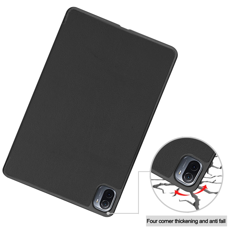 Custer Texture Horizontal Flip Leather Case with Three-folding Holder & Sleep / Wake-up Function