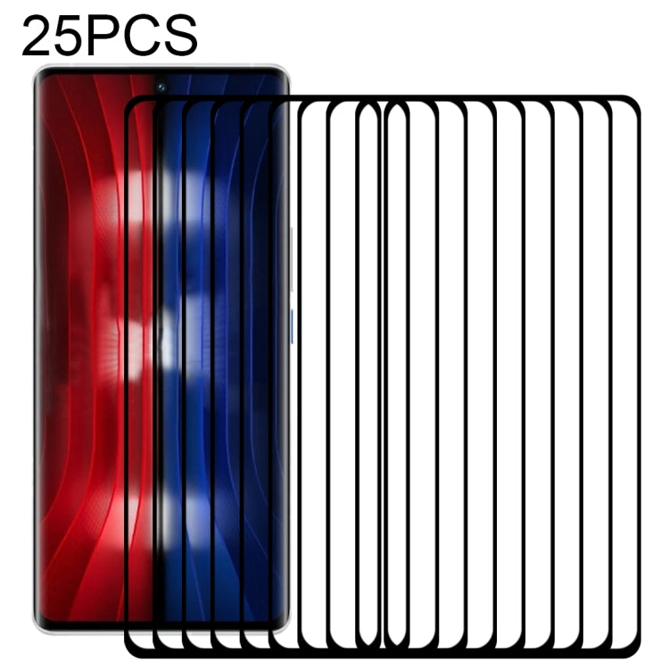25 PCS 3D Curved Edge Full Screen Tempered Glass Film