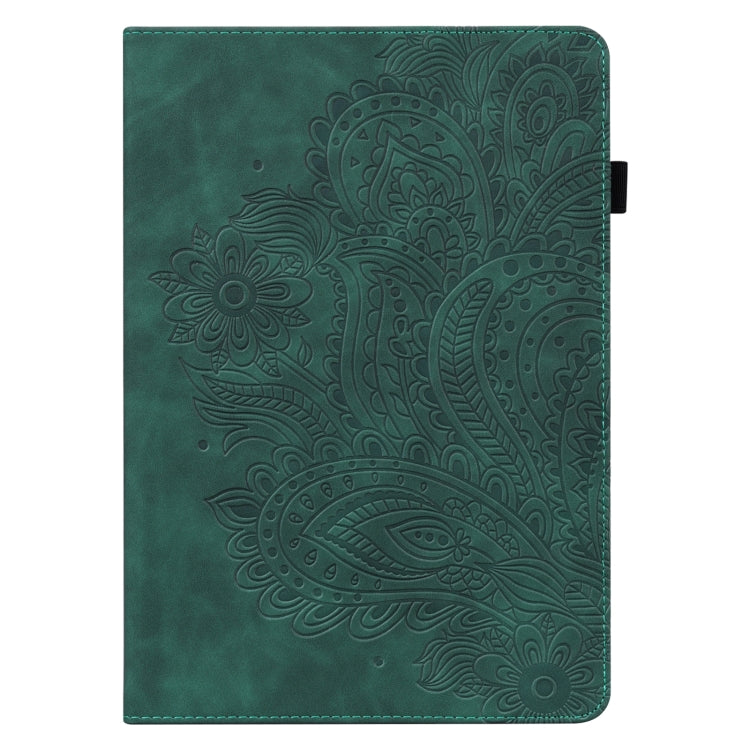 Peacock Embossed Pattern TPU + PU Horizontal Flip Leather Case with Holder & Card Slots & Wallet & Sleep / Wake-up Function