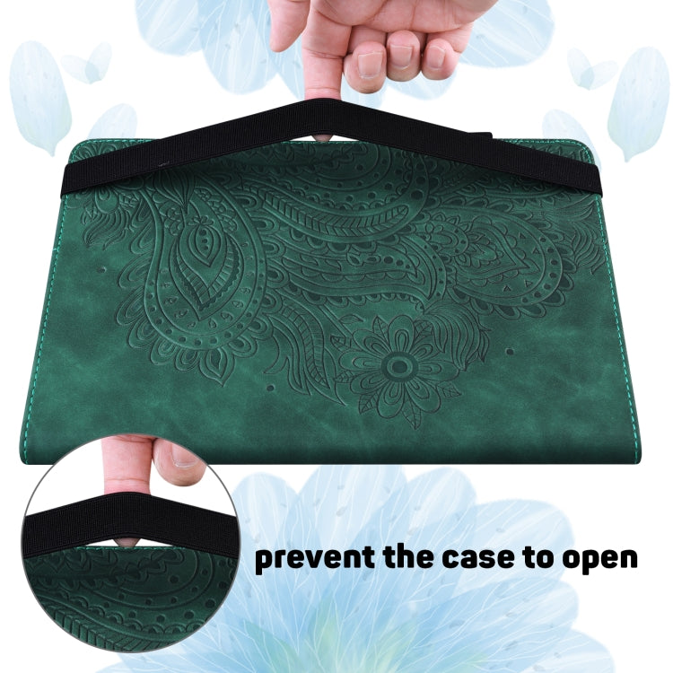 Peacock Embossed Pattern TPU + PU Horizontal Flip Leather Case with Holder & Card Slots & Wallet & Sleep / Wake-up Function