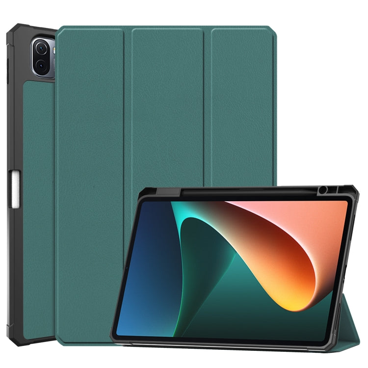 Custer Texture Horizontal Flip Leather Case with Three-folding Holder & Sleep / Wake-up Function