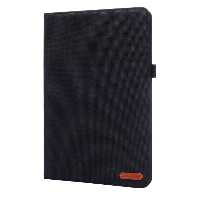 Horizontal Flip TPU + Fabric PU Leather Protective Case with Name Card Clip