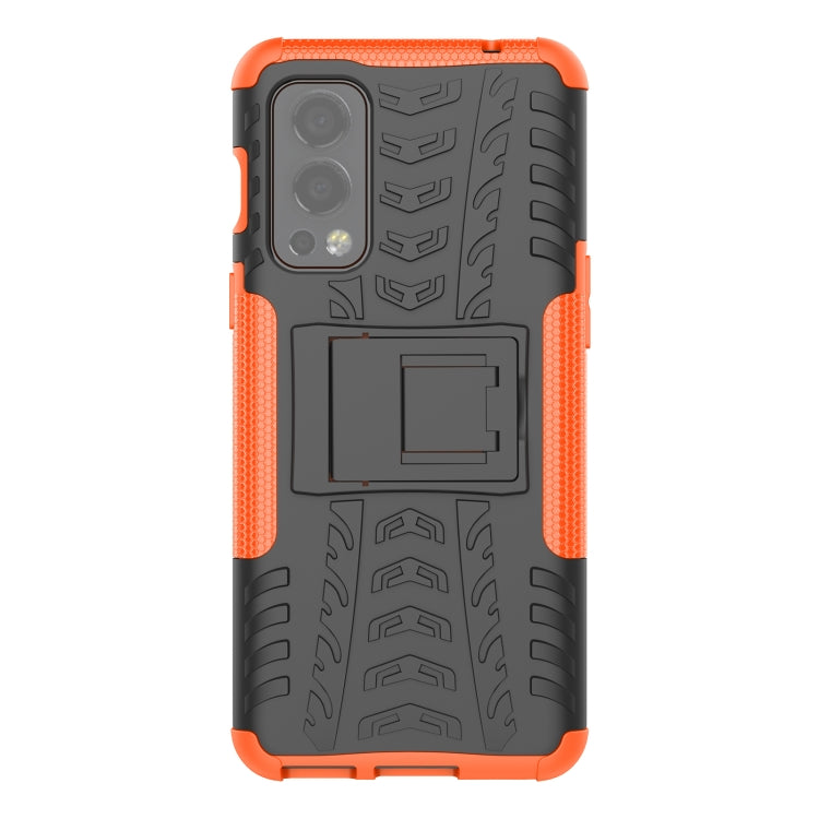 Tire Texture Shockproof TPU+PC Protective Case with Holder