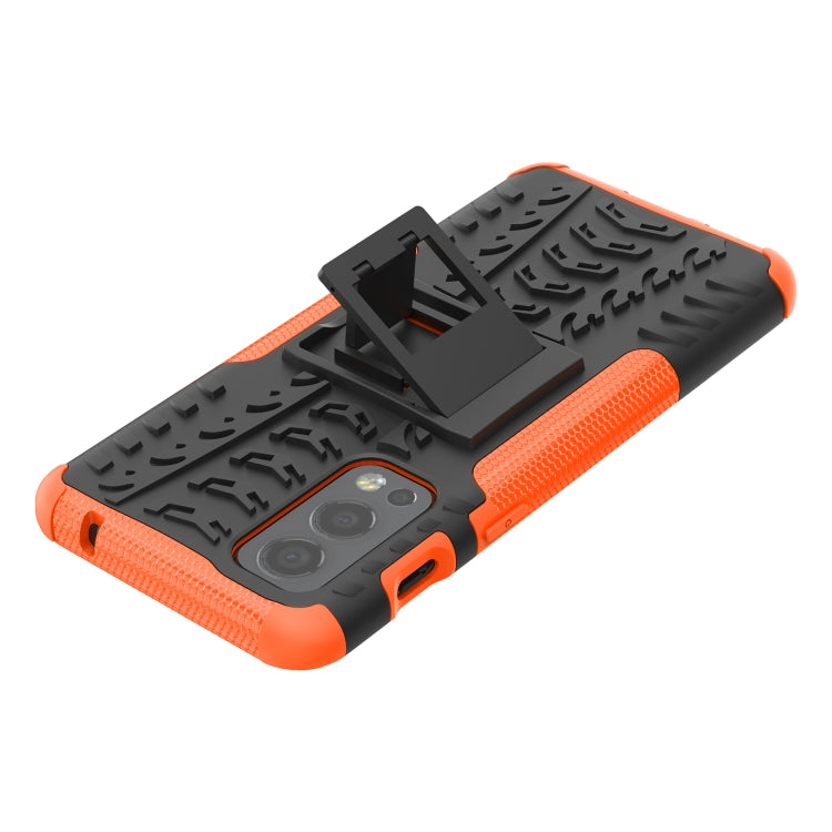 Tire Texture Shockproof TPU+PC Protective Case with Holder