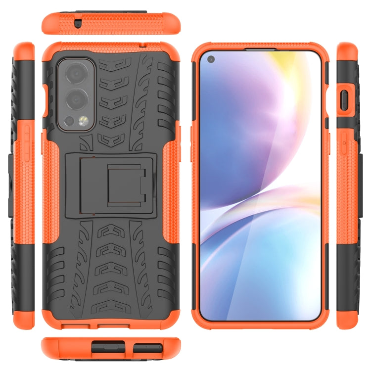 Tire Texture Shockproof TPU+PC Protective Case with Holder