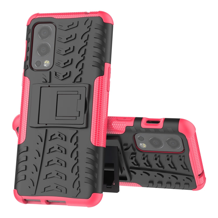 Tire Texture Shockproof TPU+PC Protective Case with Holder
