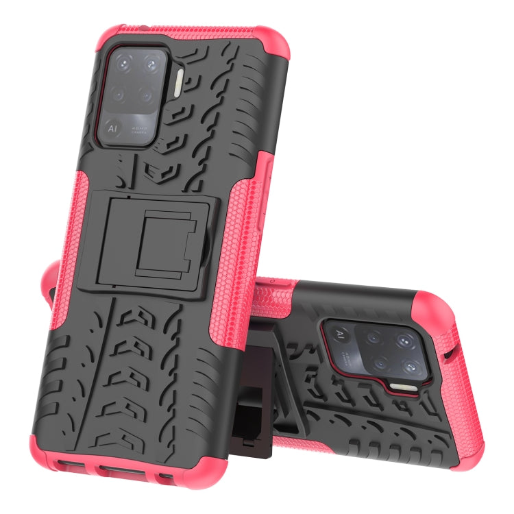 Tire Texture Shockproof TPU+PC Protective Case with Holder
