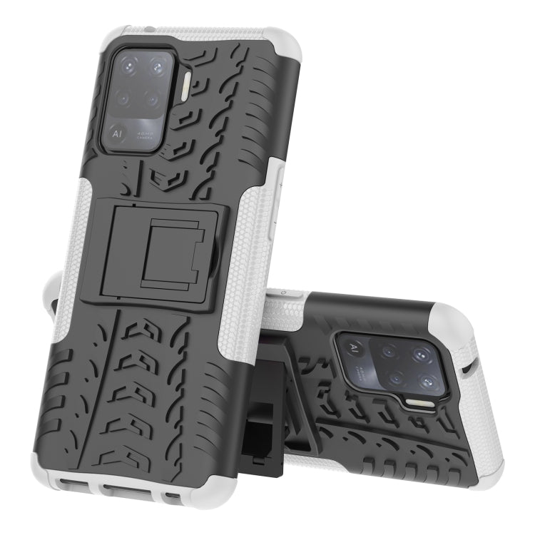 Tire Texture Shockproof TPU+PC Protective Case with Holder