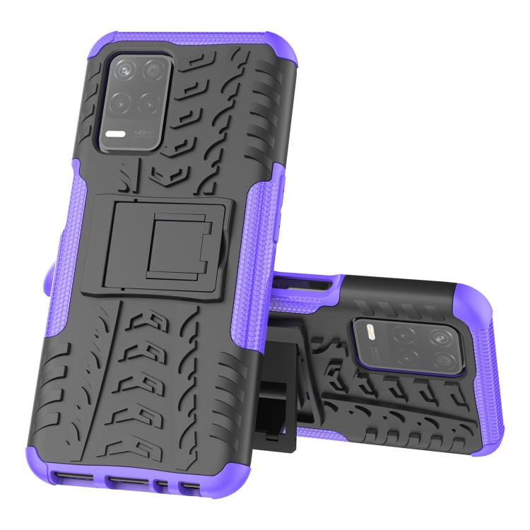 Tire Texture Shockproof TPU+PC Protective Case with Holder