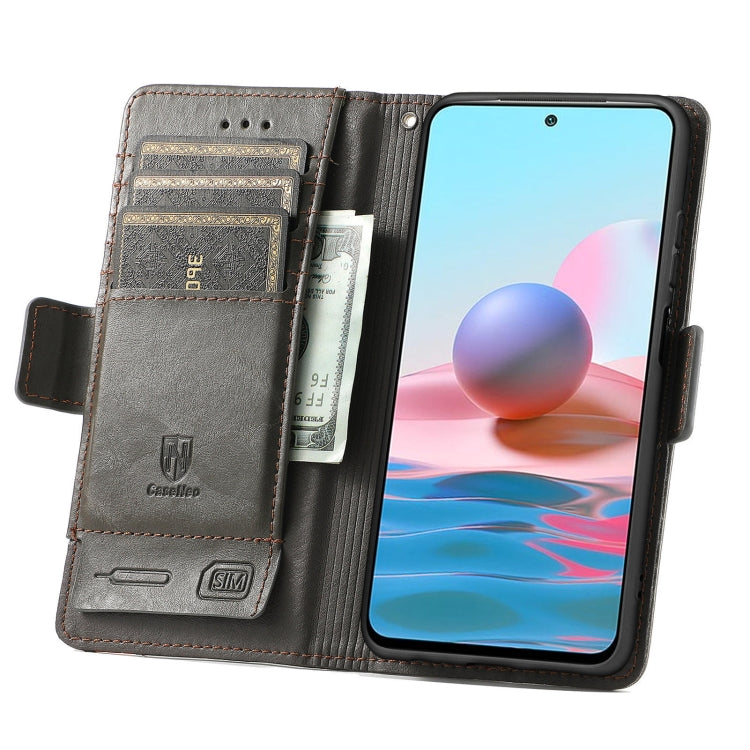 CaseNeo Business Splicing Dual Magnetic Buckle Horizontal Flip PU Leather Case with Holder & Card Slots & Wallet