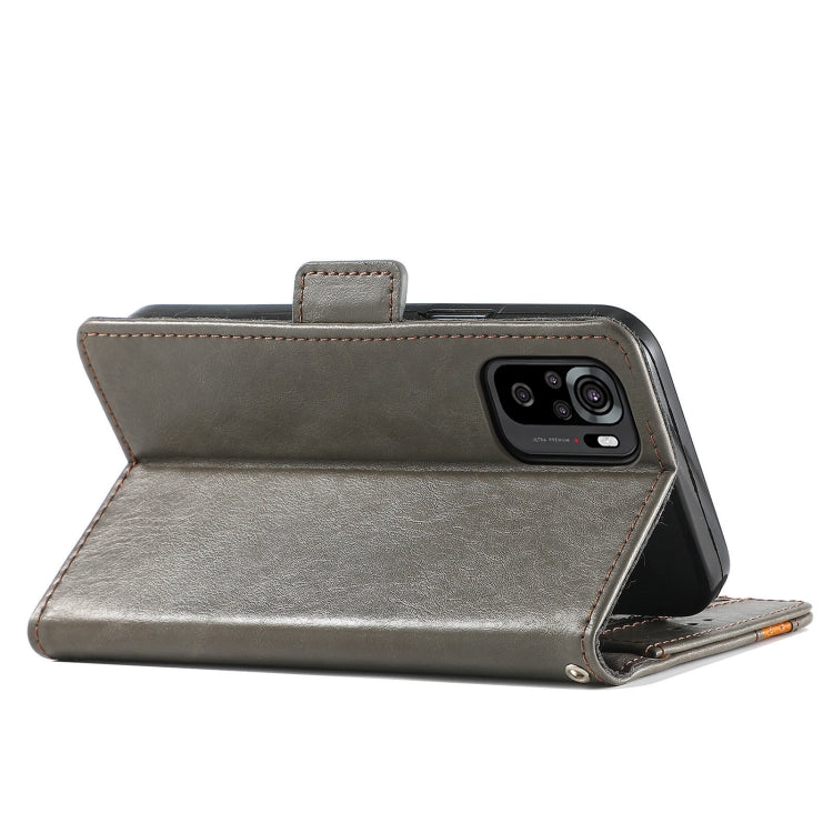 CaseNeo Business Splicing Dual Magnetic Buckle Horizontal Flip PU Leather Case with Holder & Card Slots & Wallet