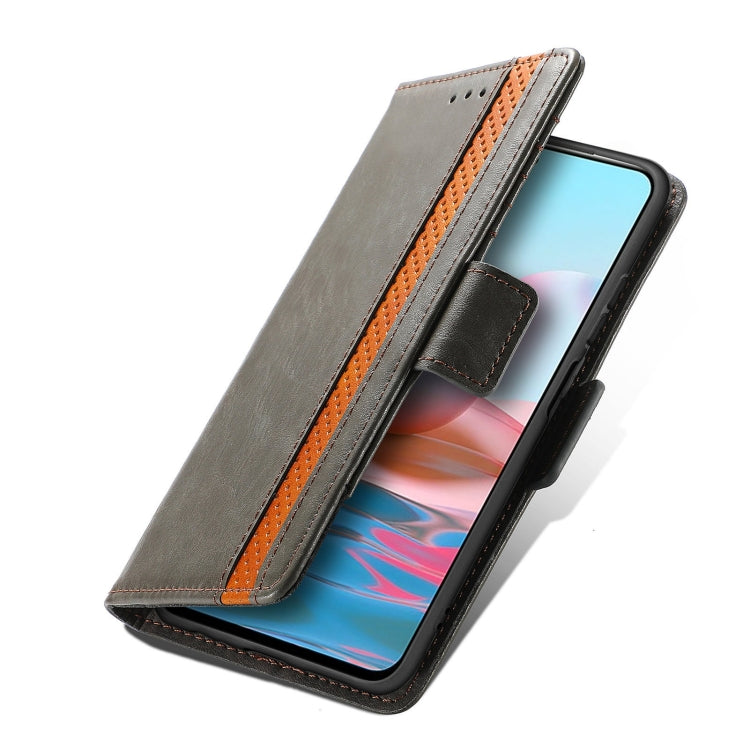 CaseNeo Business Splicing Dual Magnetic Buckle Horizontal Flip PU Leather Case with Holder & Card Slots & Wallet