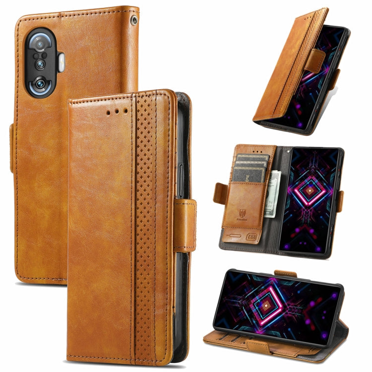 CaseNeo Business Splicing Dual Magnetic Buckle Horizontal Flip PU Leather Case with Holder & Card Slots & Wallet