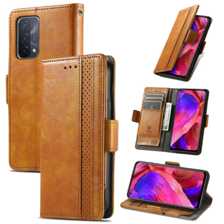 CaseNeo Business Splicing Dual Magnetic Buckle Horizontal Flip PU Leather Case with Holder & Card Slots & Wallet